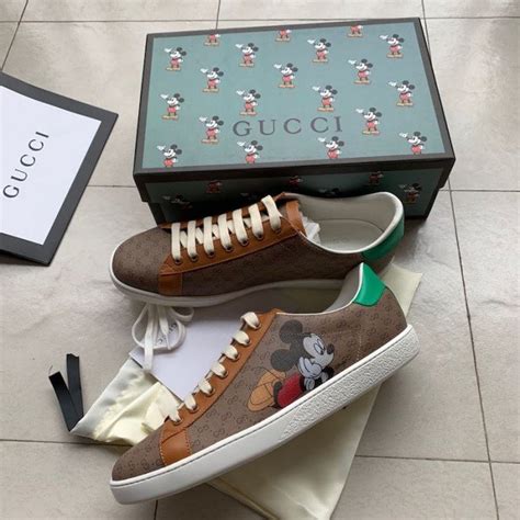 men's gg disney x gucci ace sneaker|Gucci ace x Disney.